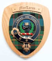 Wapenschild MacLaren - Greag an Tuirc, 22 x 19 cm