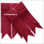 Red Weathered Plain Coloured Garter, Flashes