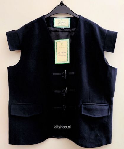 Waistcoat, Black, XXL, wol